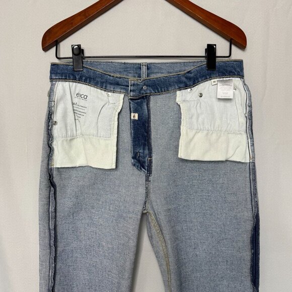 Anthropologie Etica Rae High Rise Clean Straight Leg Ankle Jeans Size 30 - Picture 9 of 16